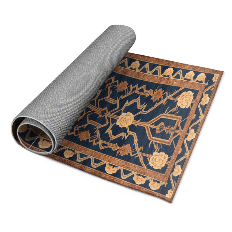 ArtDeco Gray Indoor and Outdoor Area Rug, Rectangle 2' x 3'