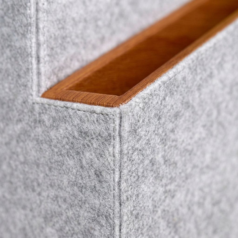 Porte-revues Criss-Cross, Gris / Brun