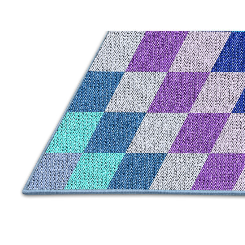 Tapis bleu Knouse, Rectangle 8 pi x 12 pi