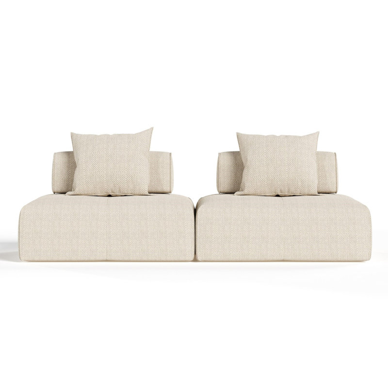 Canapé modulaire sans accoudoirs 85 po Tanieka