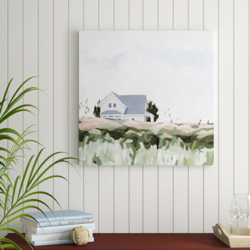 House On A Hill I by Emma Scarvey - Wrapped Canvas Painting, 76cm H x 76cm W