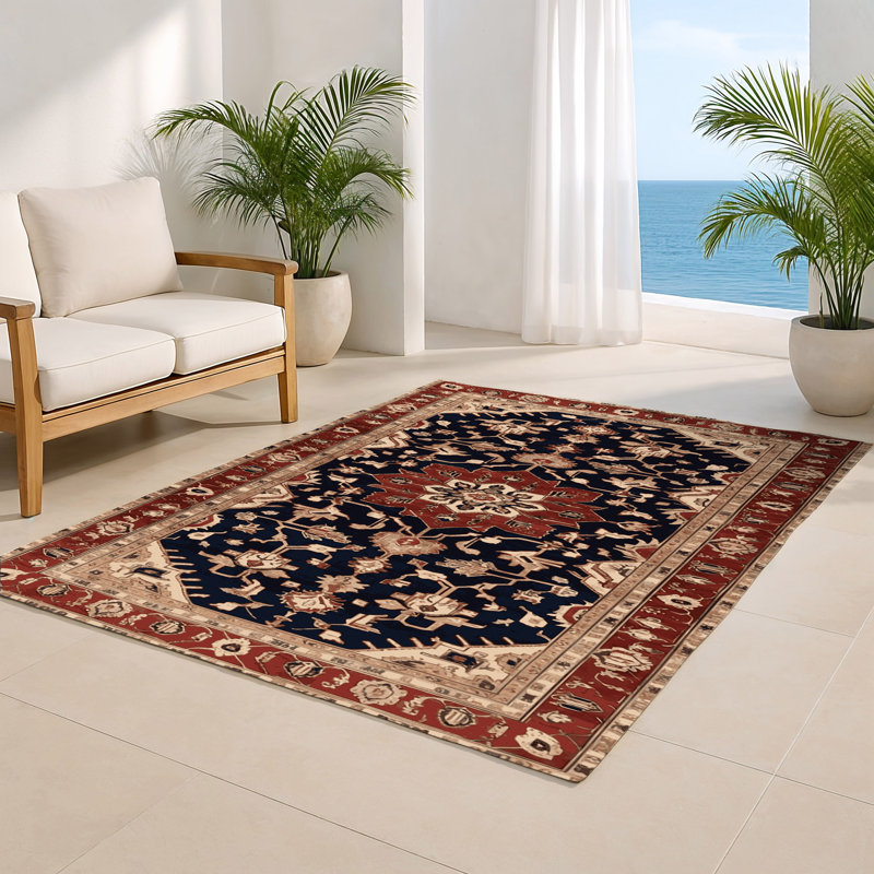 Tapis d'intérieur et d'extérieur brun Persian, Rectangulaire 2 pi x 3 pi