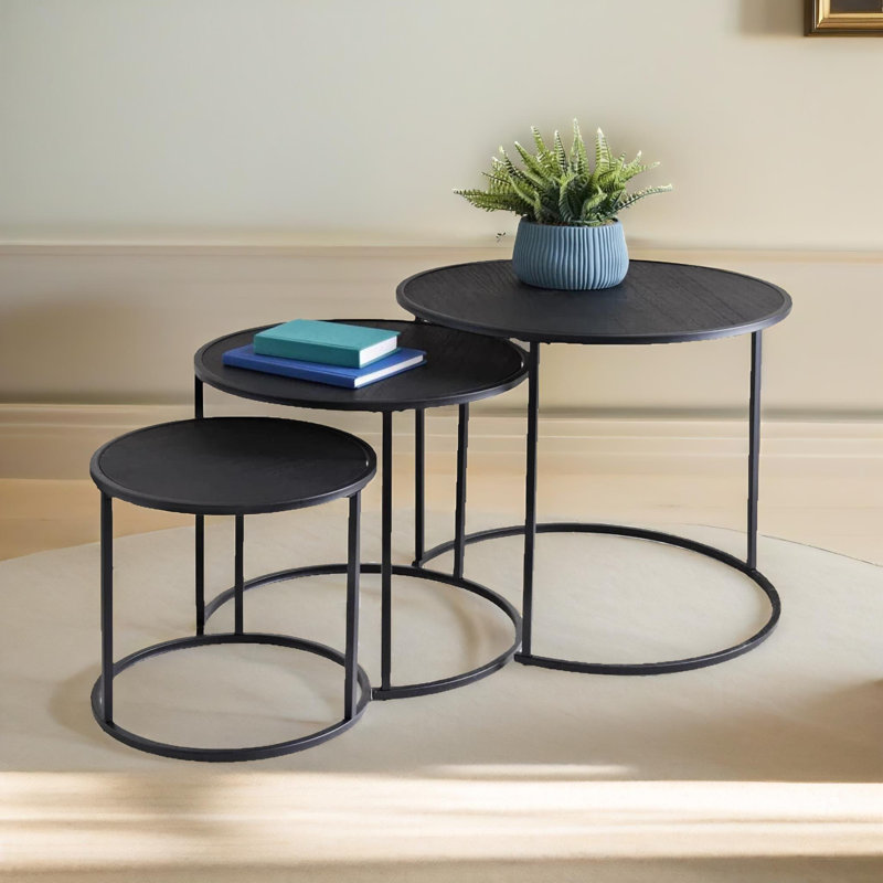Bennir Tray Top Nesting Tables