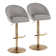 Matisse Highback Adjustable Barstool With Rounded T Footrest - Set Of 2