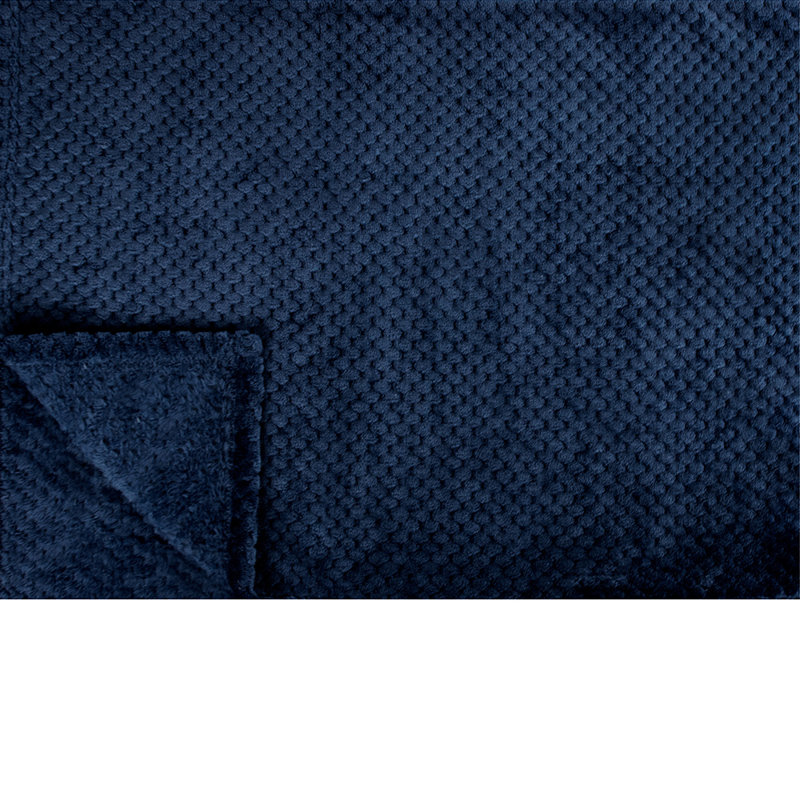  Couverture légère Premium, 50 po x 60 po, Bleu marine