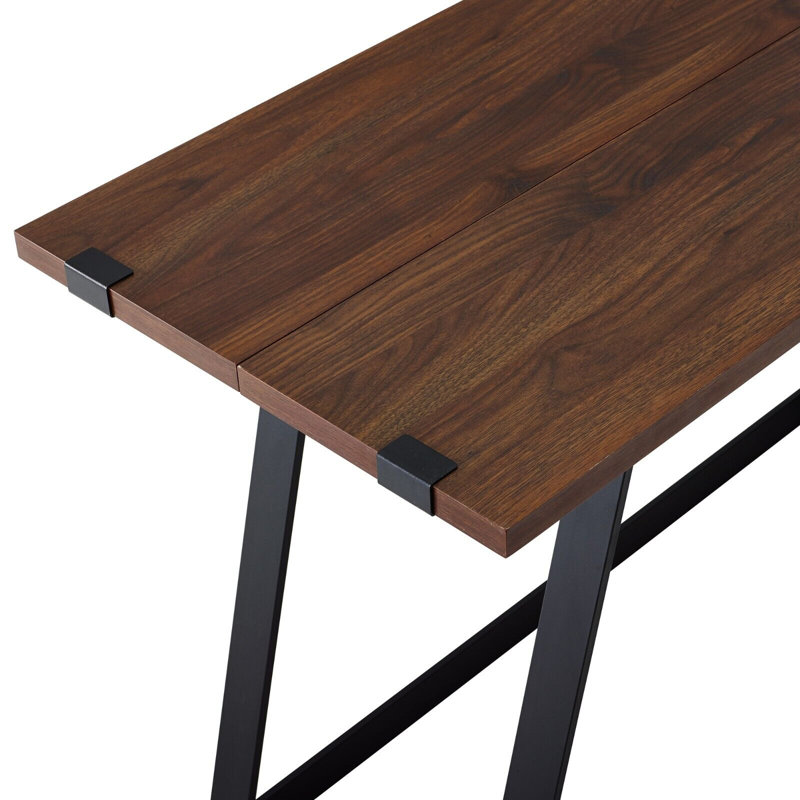Buxton Synthetic Laminate Writing Desk, Dark Walnut
