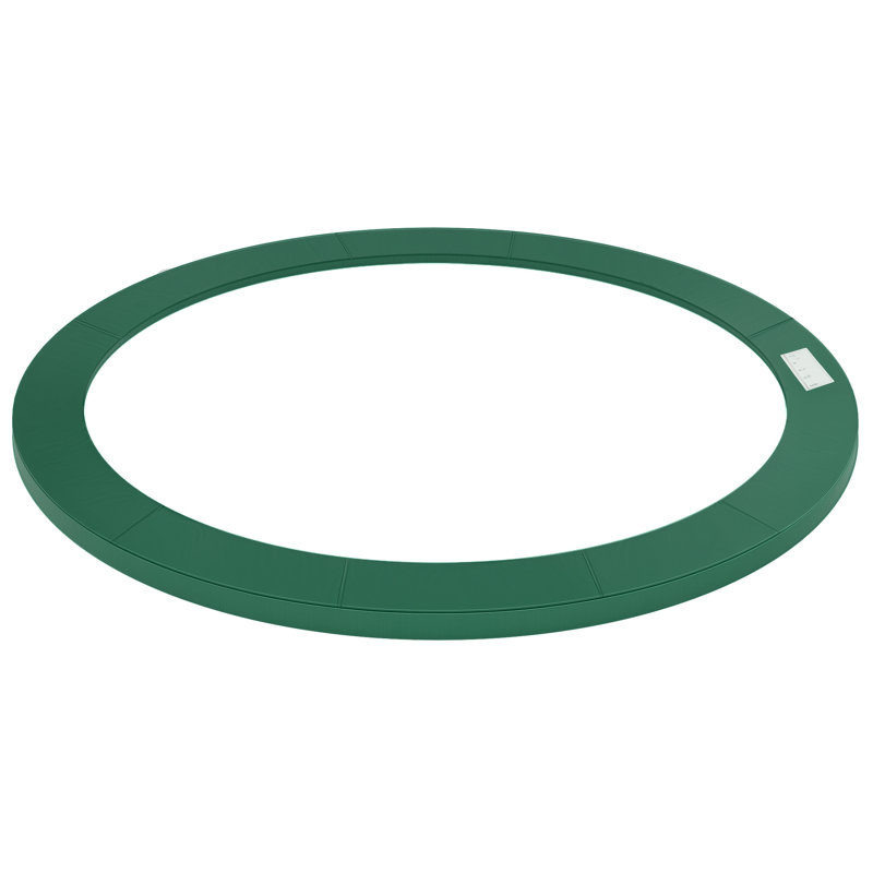 Coussin de cadre pour trampoline, Vert / blanc, H 0,6 po x l 96 po x P 96 po