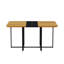 Ensemble de table de salle à manger 7 pièces, table de salle à manger avec plateau bicolore, 6 chaises pour petits espaces, appartement-1670923947