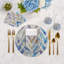 Sous-verres ronds en cuir à chevrons Vegan Coast-119015022