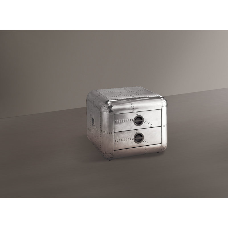 Console en aluminium 2 - Pratique pour un usage domestique La table de bout de 22 po de hauteur convient à divers décors