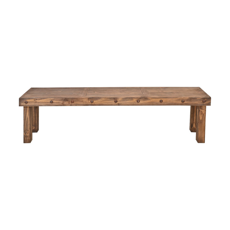 Classic Hand-Finished Wood Bench