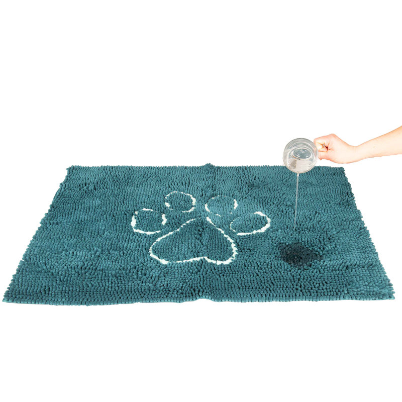 Petit tapis de porte pour chien sale gris brumeux DGS Pet Products 23 po x 16 po x 2 po, Petit (l 16 po x P 23 po x H 2 po)