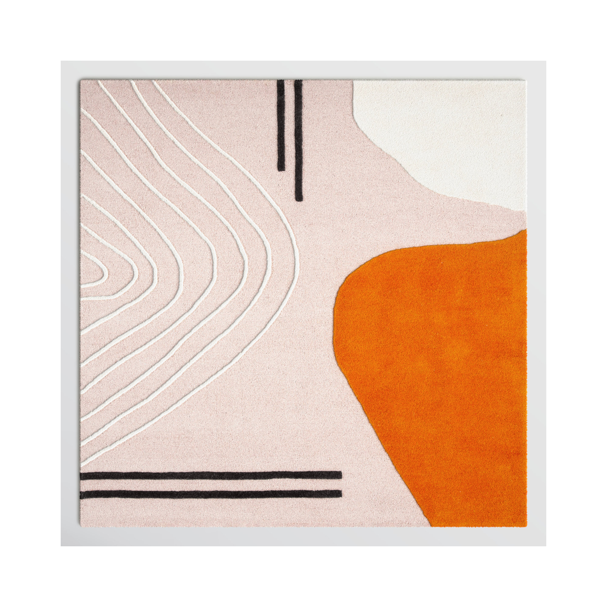 Felipe Handmade Wool Rug, Square 8'