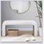 Siège Boucle Waterfall, banc d'entrée multifonctionnel, banc de chambre à coucher