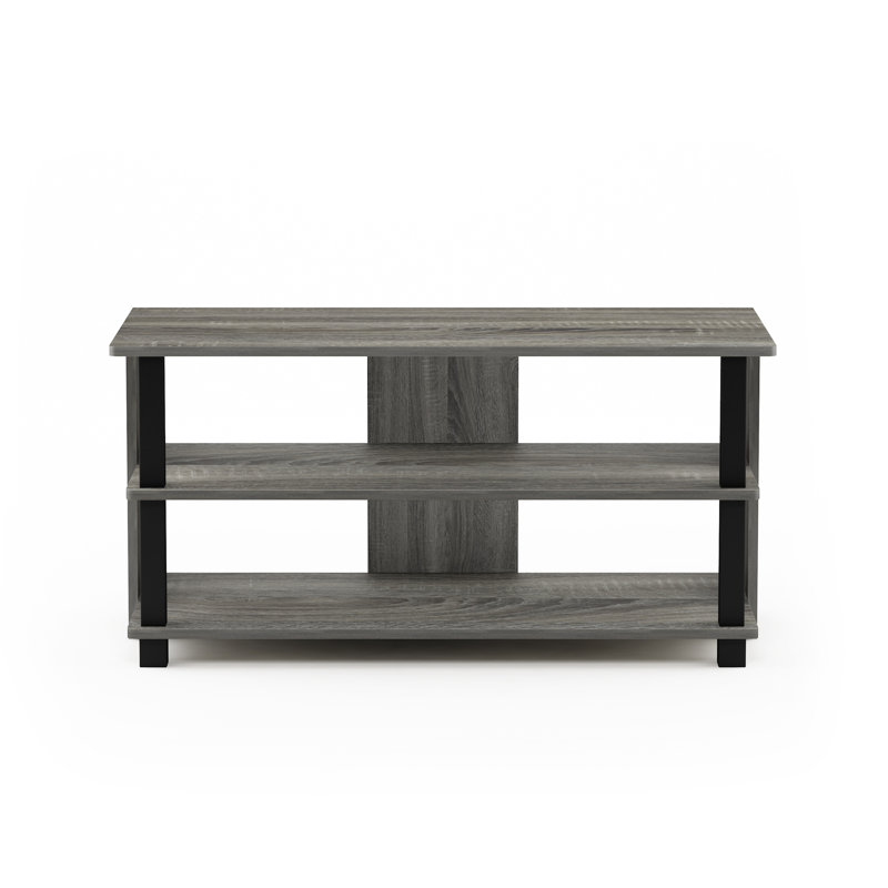 Amanah Unfinished TV Stand for TVs up to 32", Gray/Black