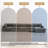 6 - Piece Upholstered Light Gray Faux Rabbit Fur Flannel Reversible Modular Sofa Living Room Sectional Couch with Ottoman-187340158-187340159