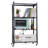 Aleander 27.95'' W Steel Shelving Unit with Wheels-791673410