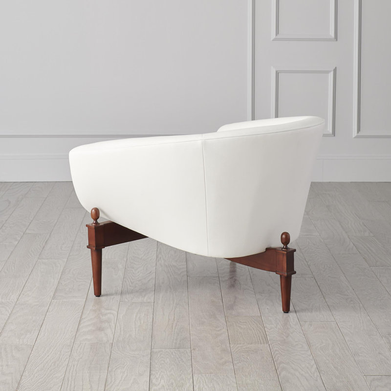 Mimi Chair, White Leather