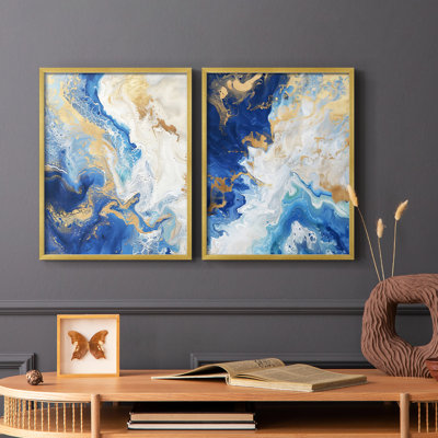 ABSTRACT Series CD III - Reproduction encadrée de qualité supérieure - prête à être accrochée - aucun clou requis - aucun clou requis