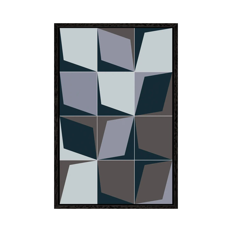 3D Perspective by Angel Estevez - Floater Frame Print on Canvas, Black Framed Canvas, 66.04 cm H x 45.72 cm W