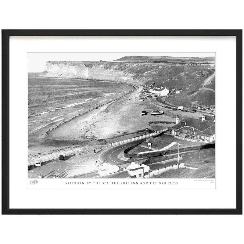 Saltburn By The Sea, The Ship Inn And Cat Nab C1955 - Single Picture Frame Print, 40cm H x 50cm W x 2.3cm D