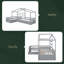Lit plateforme simple avec trois tiroirs de rangement-792777469
