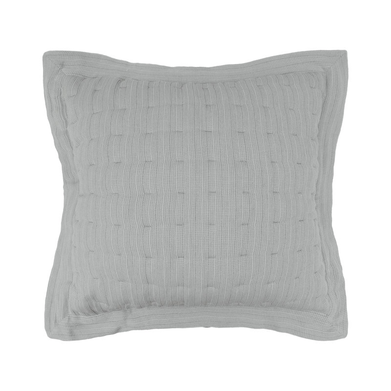 Natasha 100% Cotton Envelope Sham, Euro, Shale