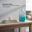 Vase en verre sarcelle transparent soufflé à la main 10 po Ombre