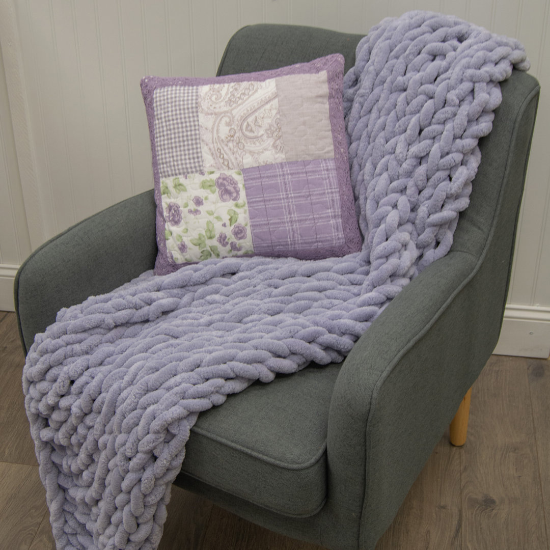 Lavender Rose Cotton Throw Pillow Donna Sharp