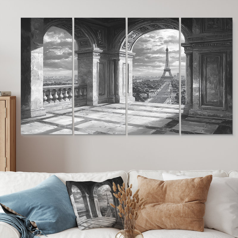 Ensemble de toile sur toile Paris de Paris, H 32 po x l 64 po