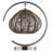 Lystra 13.75"H Brushed Nickel Iron Table Lamp with Rattan Shade