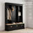 App-Controlled LED Illuminated Entryway Hall Tree with Storage Bench, Cabinets, and Shelves for Organized Home Entry-2013049130