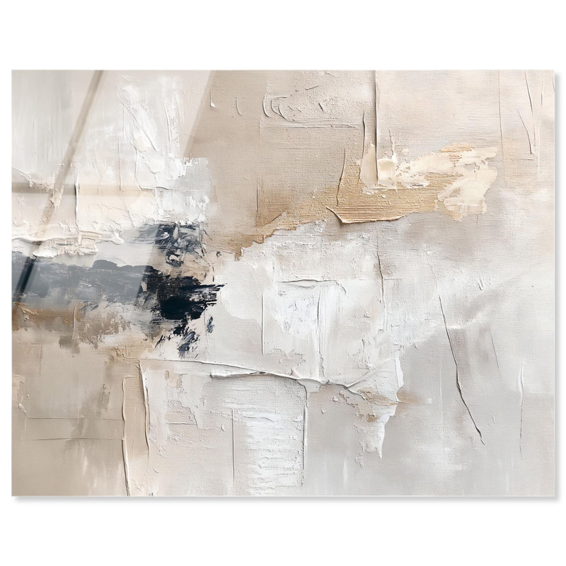 Impression abstraite de peintures murales infusées de poussière par Art Remedy, H 36 po x l 45 po