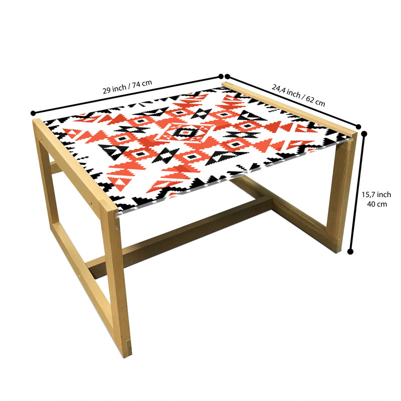 Table basse East Urban Home, H 15,75 po x L 29,13 po x l 24,4 po