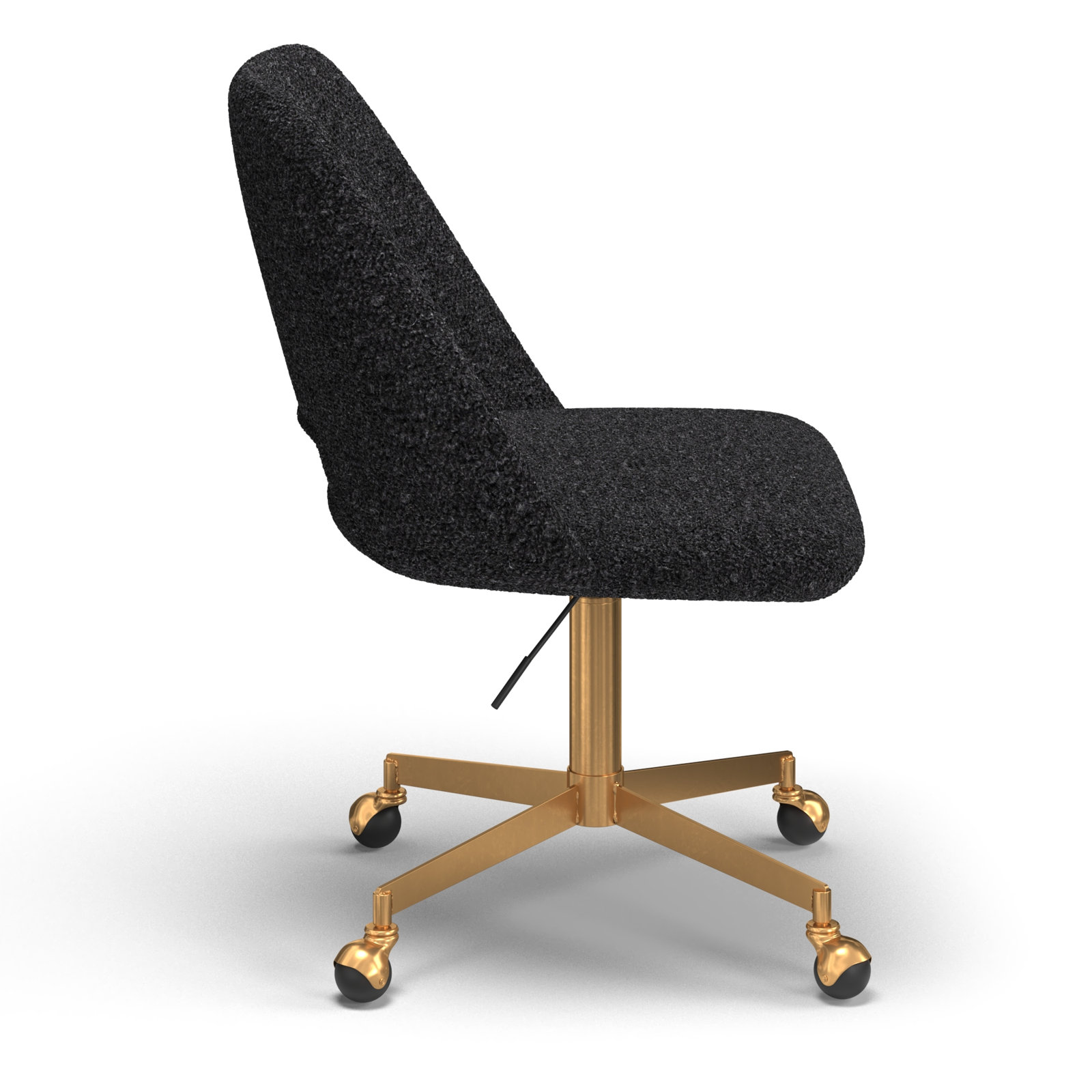 Borrego Office Chair, Black Boucle