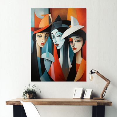 «Music Performance Cubist Portrait I - Theatre», art mural en métal