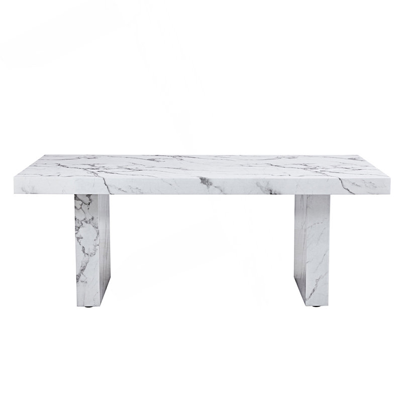 Luxurious Marble Pattern Mdf Dining Table