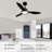 3 - Blade Dimmable Ceiling Fan With Led Light & Remote Control-964816703-944439882