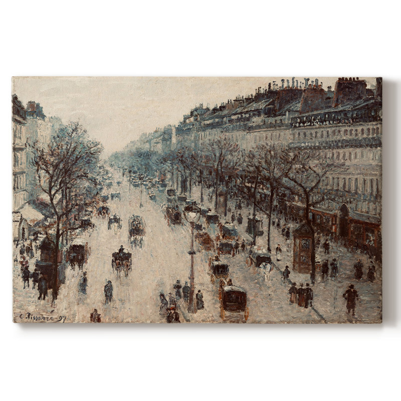 Paysage rétro-D III - impression sur toile tendue, H 19 po x l 28 po