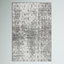 Tapis performance gris / blanc moderne à motif abstrait tissé à la machine Deedra-117933393