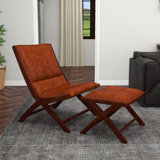 Doerun Upholstered Accent Chair with Ottoman