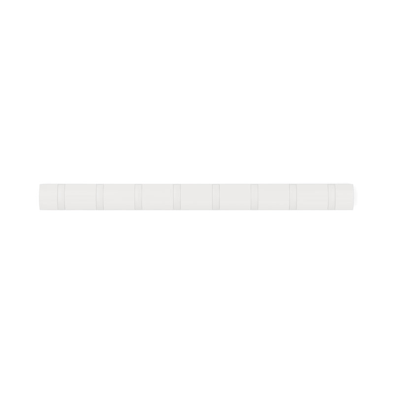 Flip Coat Rack, Wall Mount 8-Hook, Space Saving, White/Nickel