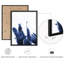 "Blue Botanical Blue and White Tones Modern Artwork Minimalist Wall Decor" 4 pièces-101519810-101519814