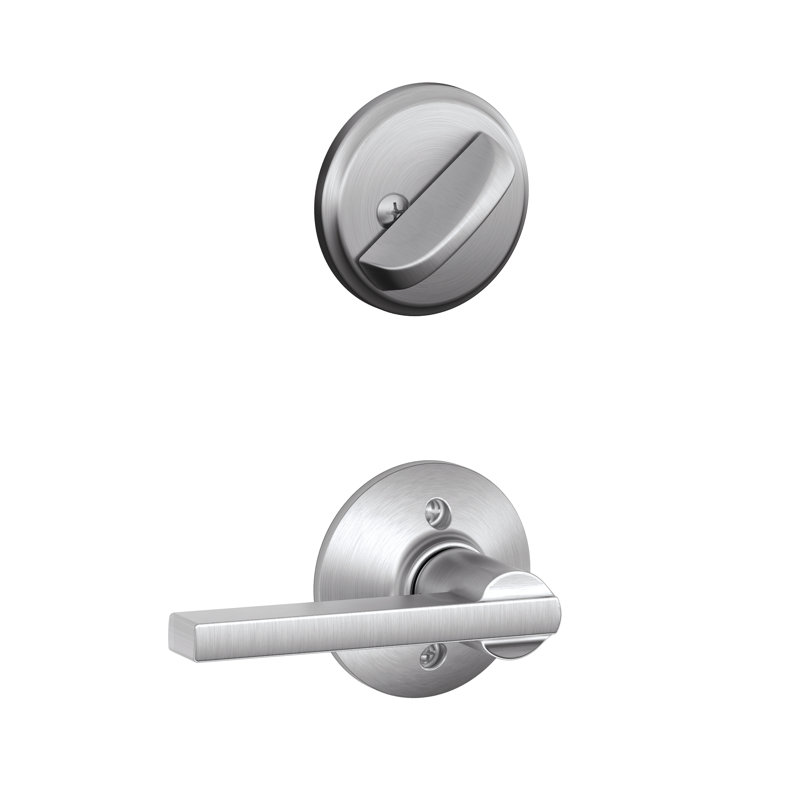 Latitude Interior Lever Set (Exterior Portion Sold Separately), Satin Chrome, Yes