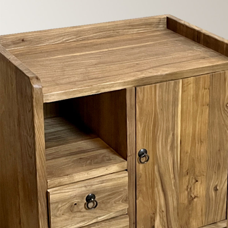 Armoire console en bois d'orme massif