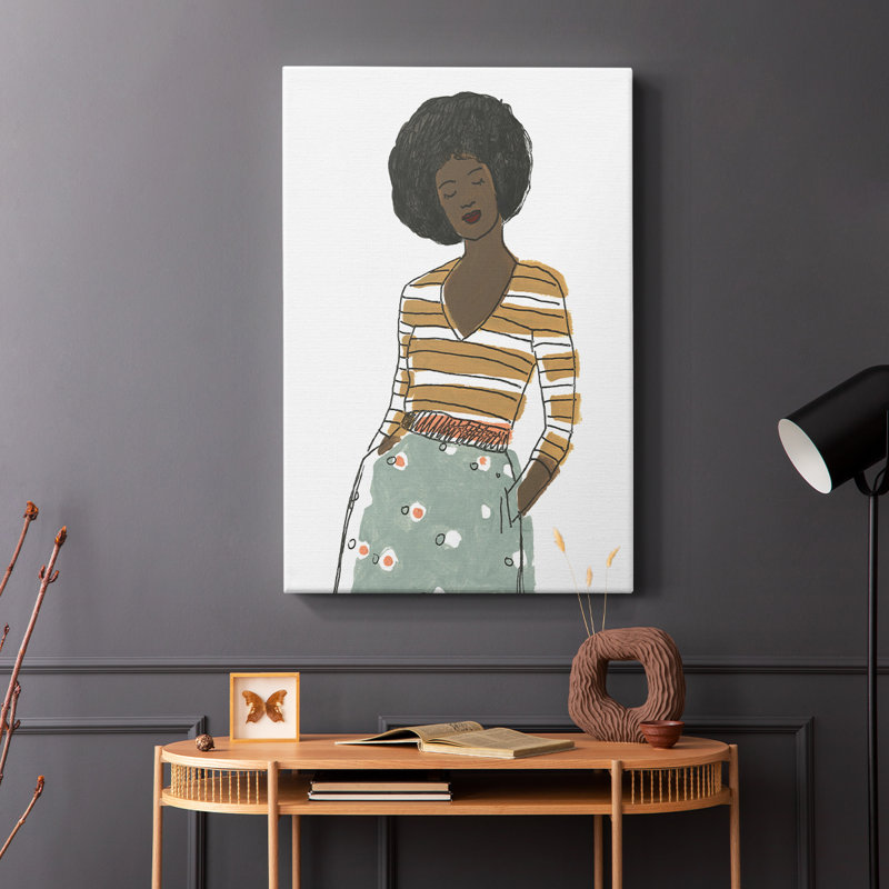Fashion Vignette II - Cavas enveloppés de galerie, H 48 po x l 32 po