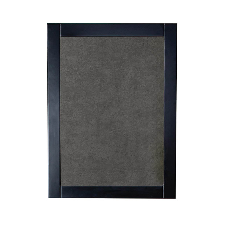 Lorrika Rectangle Wall Mirror, Black