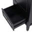 Meuble-lavabo de 20 po avec lavabo, armoire de salle de bain avec porte, tablette de porte et patins réglables, tiroir, noir