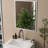 32-Inch Gloss Wall-Mounted Bathroom Vanity with Double Drawers, Ceramic Sink, and Mirror Frame