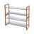 4 Tier Wooden Stackable 16 Pair Shoe Rack